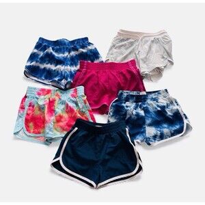 Active Shorts, Girls Youth Size Small 6/7, Lot Of 6 Dance Cheer Soccer